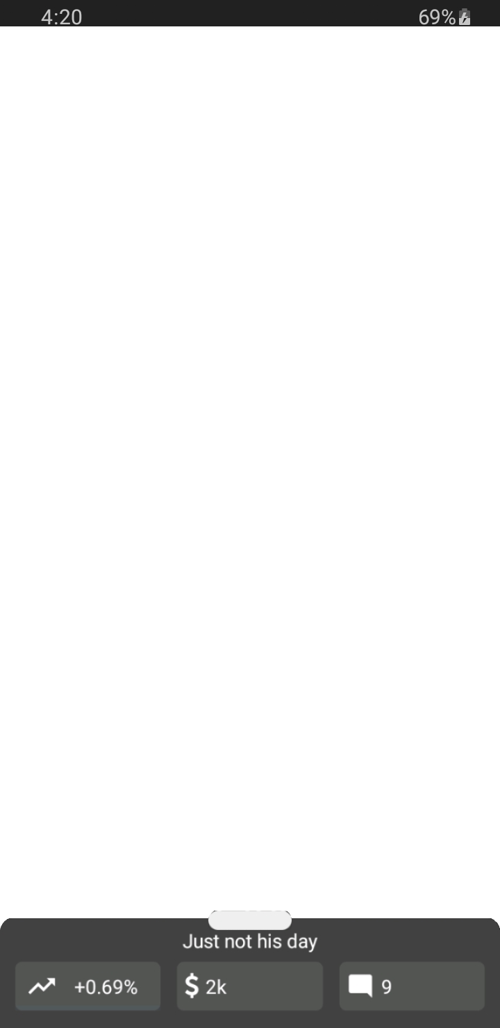 StonksPro App Navigation Overlay Dark