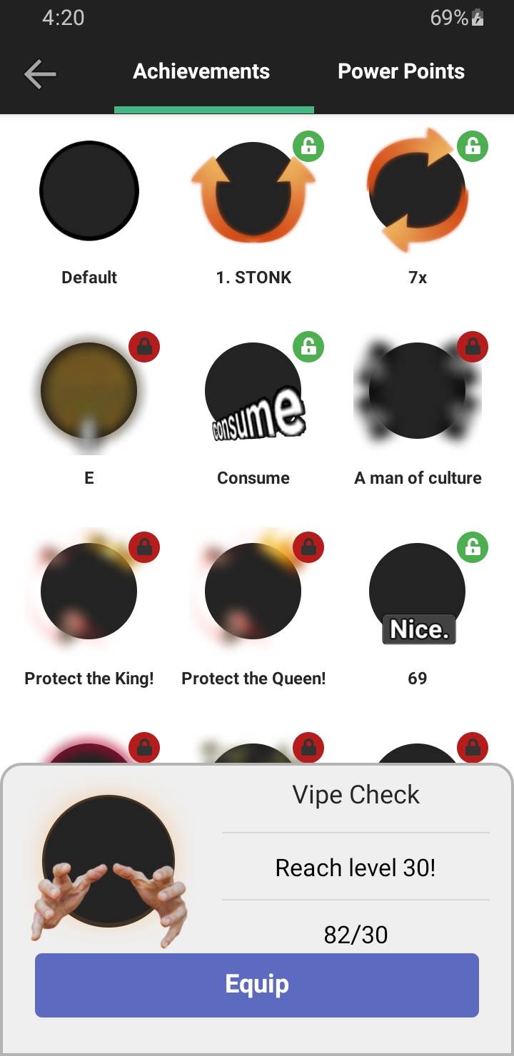 StonksPro App Achievements Page Light